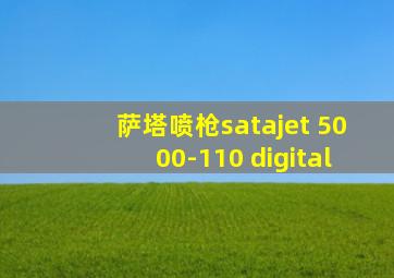 萨塔喷枪satajet 5000-110 digital